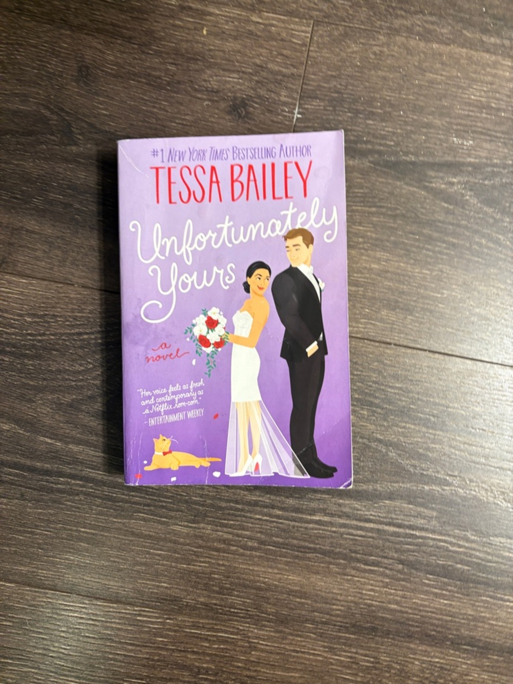 Avon Purple and White Paperback Romance Novel Cover